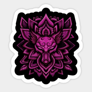 Fox Mandala Sticker